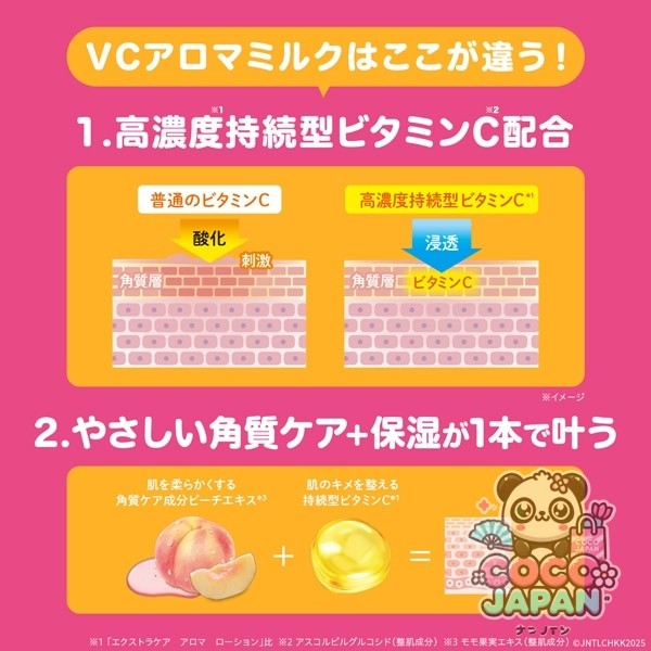 존슨 바디 케어 존슨 바디 케어 VC 아로마 밀크 감귤과 시더 우드의 향기 500ml [바디 로션 바디 크림 바디 밀크 로션 비타민 C※2 배합 보습 펌프 대용량]