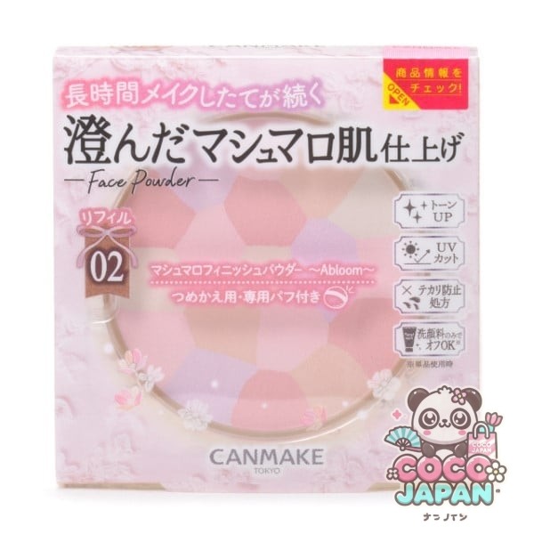 캔 메이크 CANMAKE 마시멜로 피니쉬 파우더 ～Abloom～ 리필 02 사쿠라츄르 [페이스 파우더]