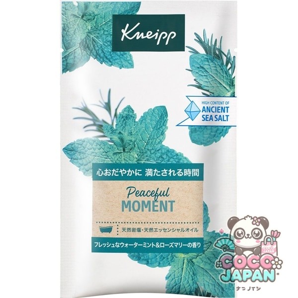 Kneipp 크나이프 크나이프 목욕 소금 조각 풀 모멘트 워터 민트 & 로즈마리 향기 50g [입욕제]