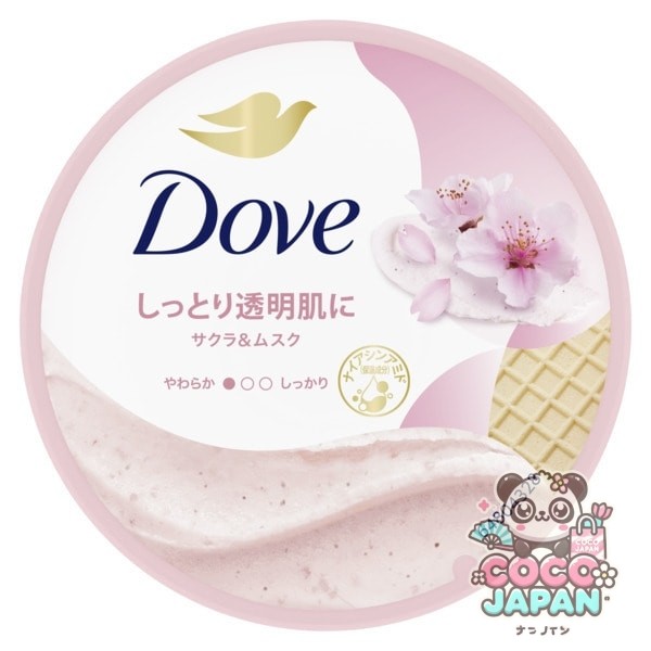 도브 Dave 크림 스크럽 사쿠라 & 사향 298g 바디스크럽