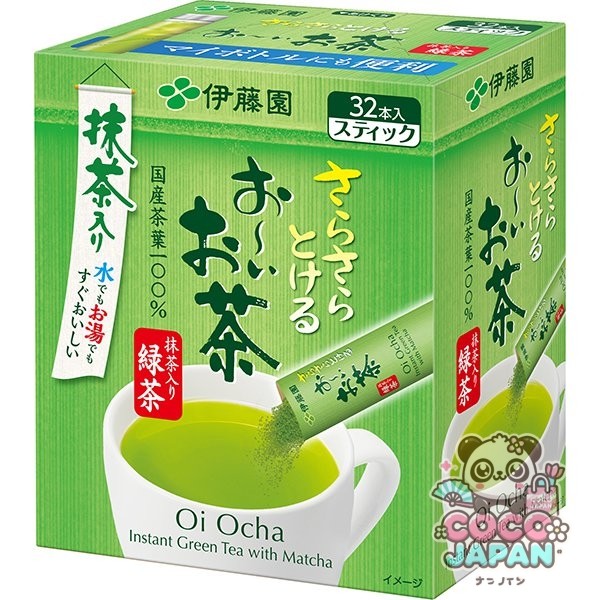 이토엔 오이 차 차 말차 녹차 0.8g×32개 스틱 타입 [리프]