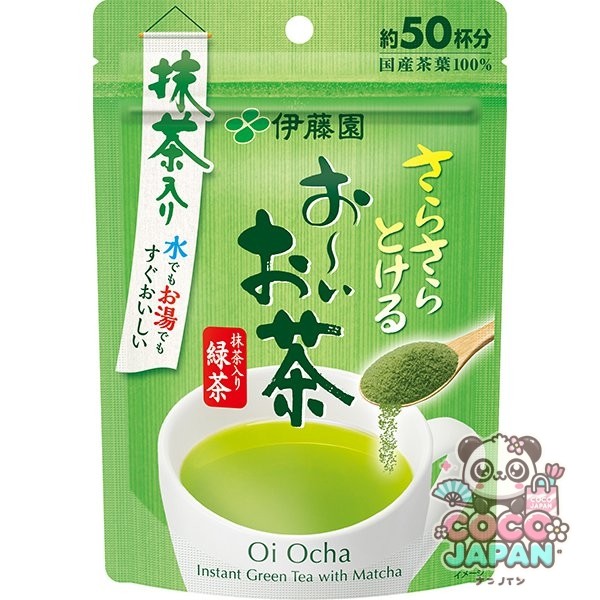 이토엔 오이 차 차 말차 녹차 분말 40g 척 첨부 가방 타입 [리프]