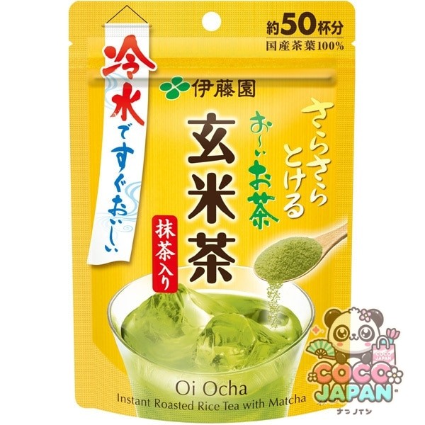 이토엔 오이 차 현미차 분말 40g 척 첨부 가방 타입 말차들이 [분말 티]