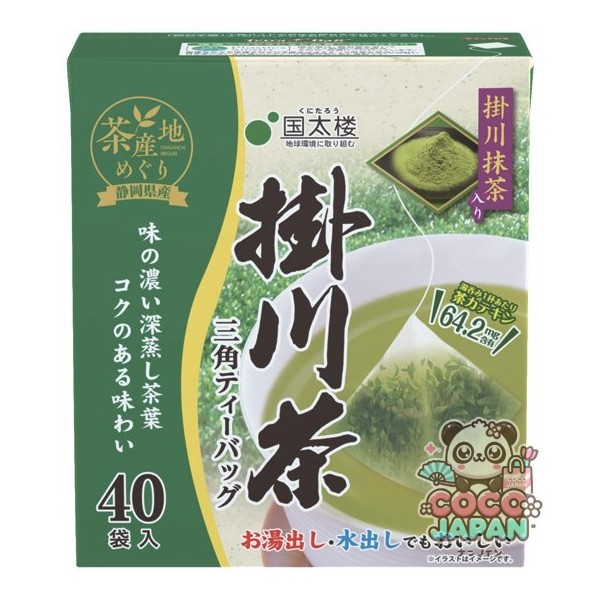 쿠니타루 말차가 들어간 가케가와 차 삼각 티백 40봉지 80g