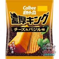 Calbee 칼비 감자 칩 진한 킹 치즈 & 바질 맛 52g
