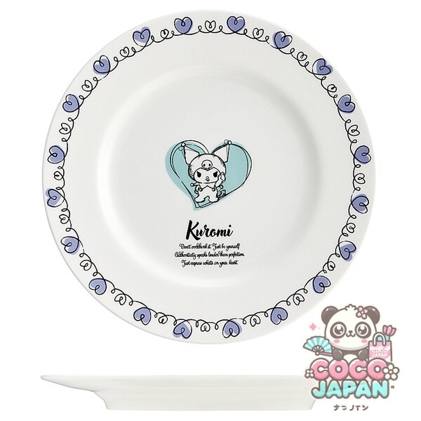 스케이터 19cm 플레이트 산리오 캐릭터즈 크로미 드로잉 CBPL19