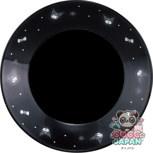 야마카 상점 산리오 (SANRIO) 접시 작은 접시 직경 약 13.5 × 2cm / 전자 레인지 대응 / Kuromi 크로미 도트 SAN182-257