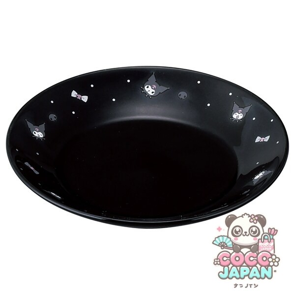 야마카 상점 산리오 (SANRIO) 접시 작은 접시 직경 약 13.5 × 2cm / 전자 레인지 대응 / Kuromi 크로미 도트 SAN182-257