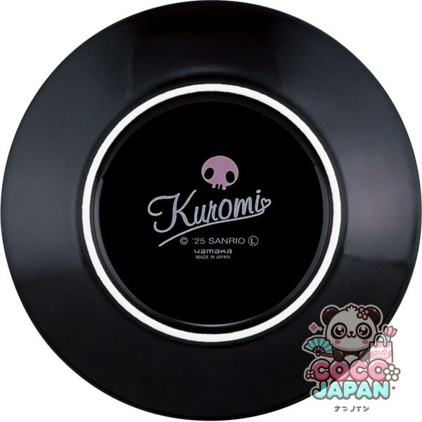 야마카 상점 산리오 (SANRIO) 접시 작은 접시 직경 약 13.5 × 2cm / 전자 레인지 대응 / Kuromi 크로미 도트 SAN182-257