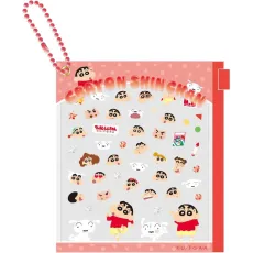 아이 플래닝 짱구 미니 데코 파트 레드 약 W105×H110×D10mm [스티커]