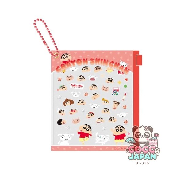 아이 플래닝 짱구 미니 데코 파트 레드 약 W105×H110×D10mm [스티커]