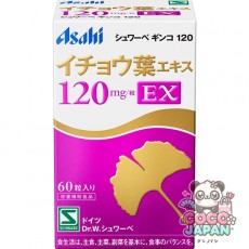 아사히 Asahi  슈와베긴코 120 EX 은행잎추출물 120mg