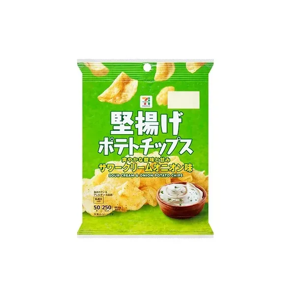 세븐일레븐 감자 칩 사워 크림 양파 맛 50g 일본편의점