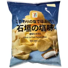 세븐일레븐 두꺼운 감자 이시가키의 짠맛 150g 일본편의점
