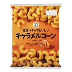 세븐일레븐 캐러멜 콘 80g 일본편의점