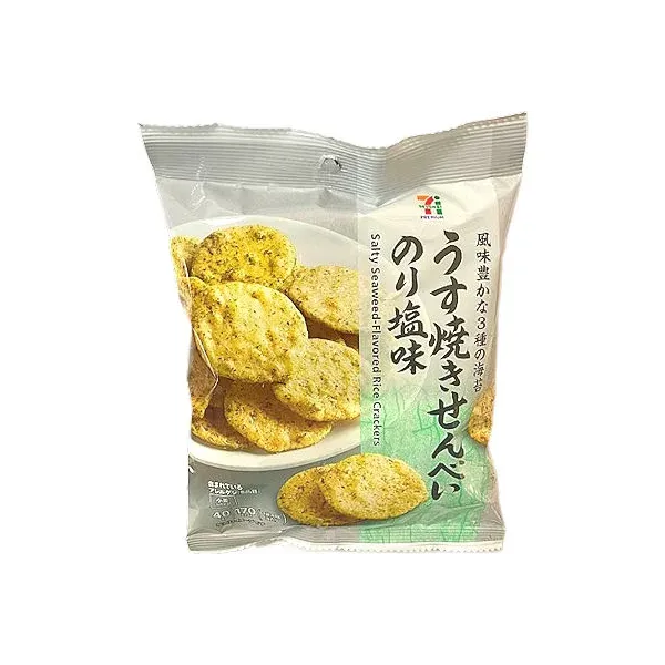 세븐일레븐 우스야키 센베이 김 짠맛 40g 일본편의점