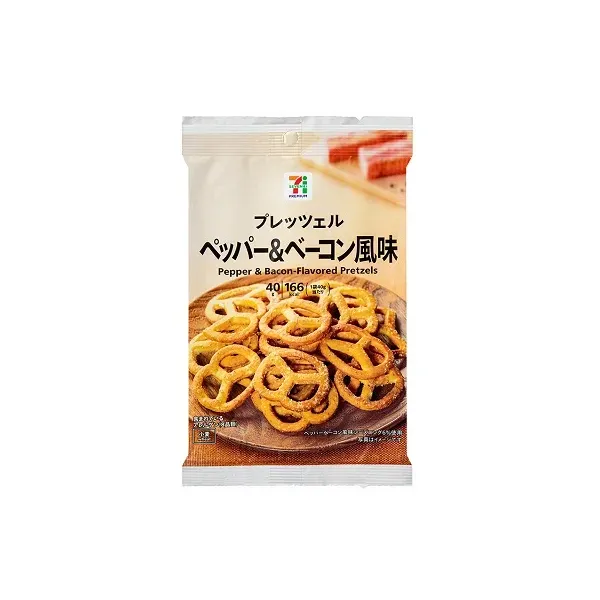 세븐일레븐 프레첼 페퍼 & 베이컨 맛 일본편의점