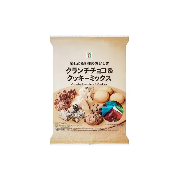 세븐일레븐 크런치 초콜릿 & 쿠키 믹스 151g 일본편의점