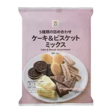세븐일레븐 케이크 & 비스킷 믹스 125g 일본편의점