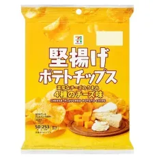 세븐일레븐 견튀김 감자칩 4종의 치즈맛 50g 일본편의점