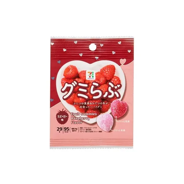 세븐일레븐 구미라부 라즈베리 맛 29g 일본편의점