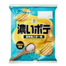 세븐일레븐 진한 감자 진한 소금 버터 맛 55g 일본편의점