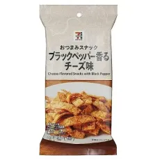 세븐일레븐 안주 스낵 블랙 페퍼 향기 치즈 맛 40g 일본편의점