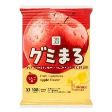 세븐일레븐 구미 마루 사과 맛 33g 일본편의점