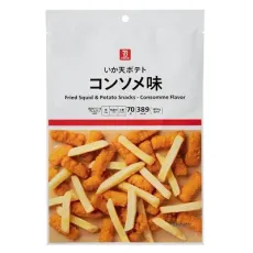 세븐일레븐 오징어 천 감자 콩소메 맛 70g 일본편의점