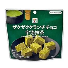 세븐일레븐 자쿠자쿠란치초코 우지 말차 60g 일본편의점