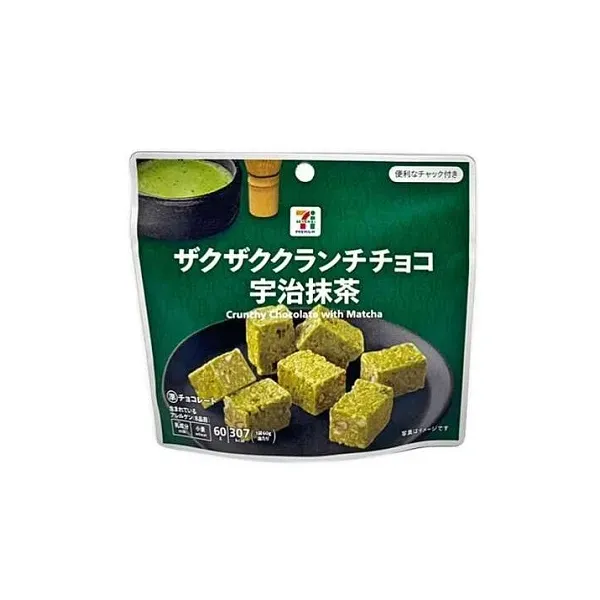 세븐일레븐 자쿠자쿠란치초코 우지 말차 60g 일본편의점
