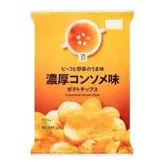 세븐일레븐 감자 칩 농후 콩소메 맛 155g 일본편의점