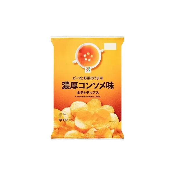 세븐일레븐 감자 칩 농후 콩소메 맛 155g 일본편의점