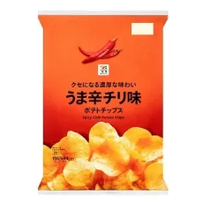세븐일레븐 감자칩 맛 칠리 맛 155g 일본편의점