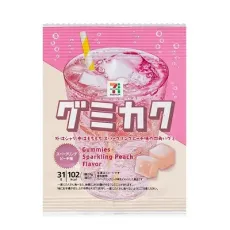 세븐일레븐 구미카쿠 스파클링 피치 맛 31g 일본편의점