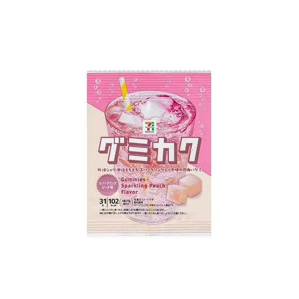 세븐일레븐 구미카쿠 스파클링 피치 맛 31g 일본편의점