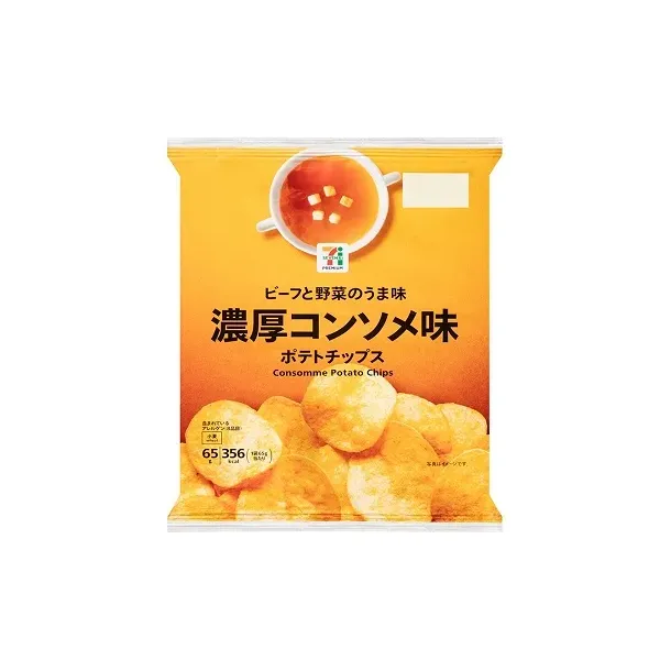 세븐일레븐 감자 칩 농후 콩소메 맛 65g 일본편의점