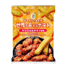 세븐일레븐 세계를 먹는 감자 양념치킨 맛 38g 일본편의점