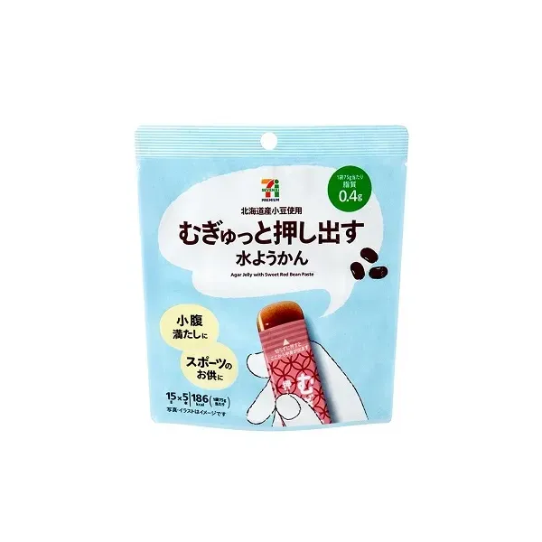 세븐일레븐 무갓 밀어내는 물 양갱 5개 일본편의점