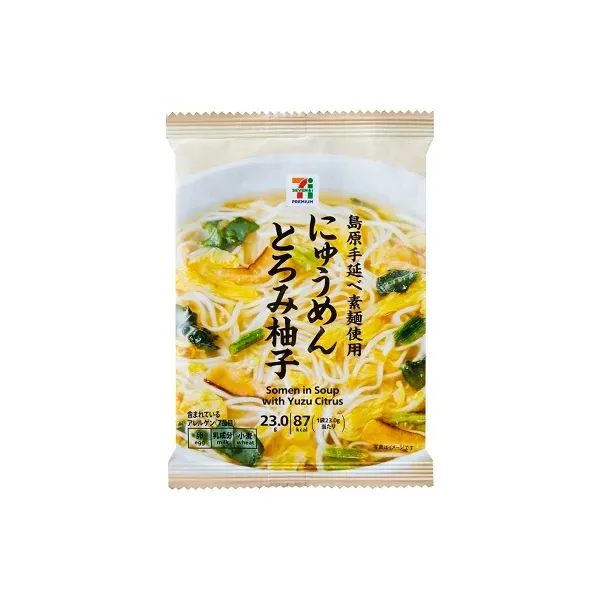 세븐일레븐 동결 건조 뉴멘 토로미 유자 23g 일본편의점