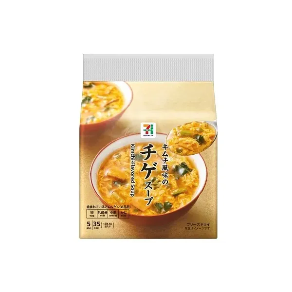 세븐일레븐 동결 건조 치게 스프 5 봉지 일본편의점
