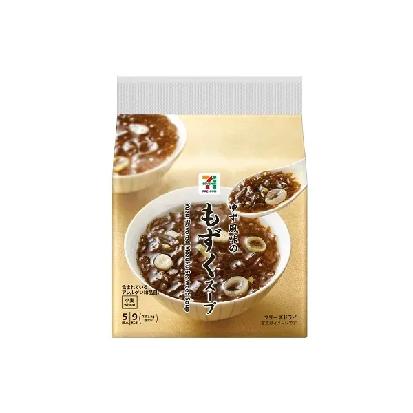 세븐일레븐 동결 건조 모즈쿠 수프 5 봉지 일본편의점