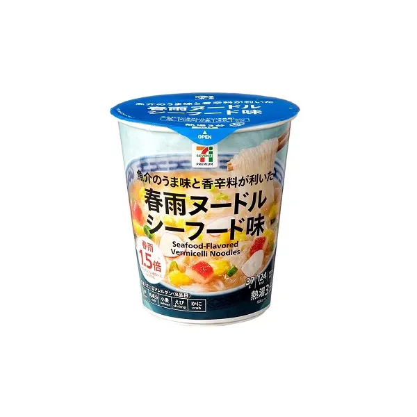 세븐일레븐 봄비 국수 해산물 37g 일본편의점