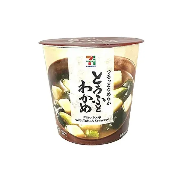 세븐일레븐 컵 미소즙 두부와 미역 26g 일본편의점