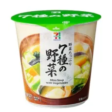 세븐일레븐 컵 된장국 7종의 야채 25.8g 일본편의점