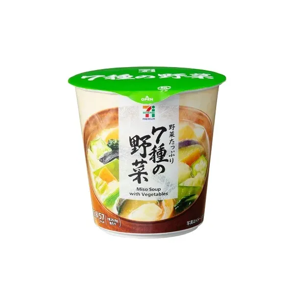 세븐일레븐 컵 된장국 7종의 야채 25.8g 일본편의점