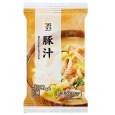 세븐일레븐 동결 건조 된장국 돼지국물 12.9g 일본편의점