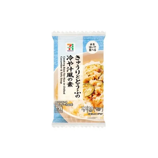 세븐일레븐 동결 건조 오이와 두부의 차가운 국물 7.2g 일본편의점