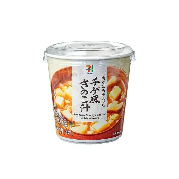 세븐일레븐 컵 된장국 찌개풍 버섯국물 1식 일본편의점