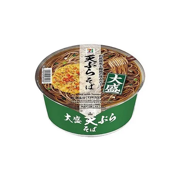 세븐일레븐 오모리 튀김 소바(서일본) 119g 일본편의점